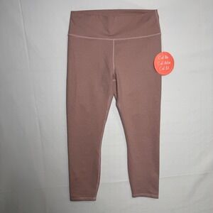 Guru Active XL NWT Mauve Pink Heathered High Waisted Yoga Leggings Coquette